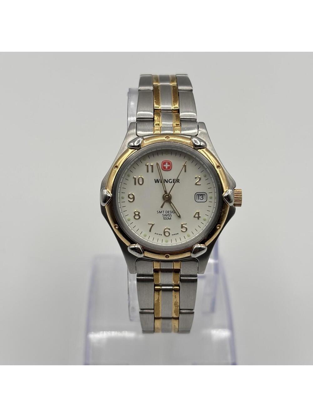 Wenger The "Genuine" Swiss Watch 093.0690 — Ladies Two Tone w/ Date — Running